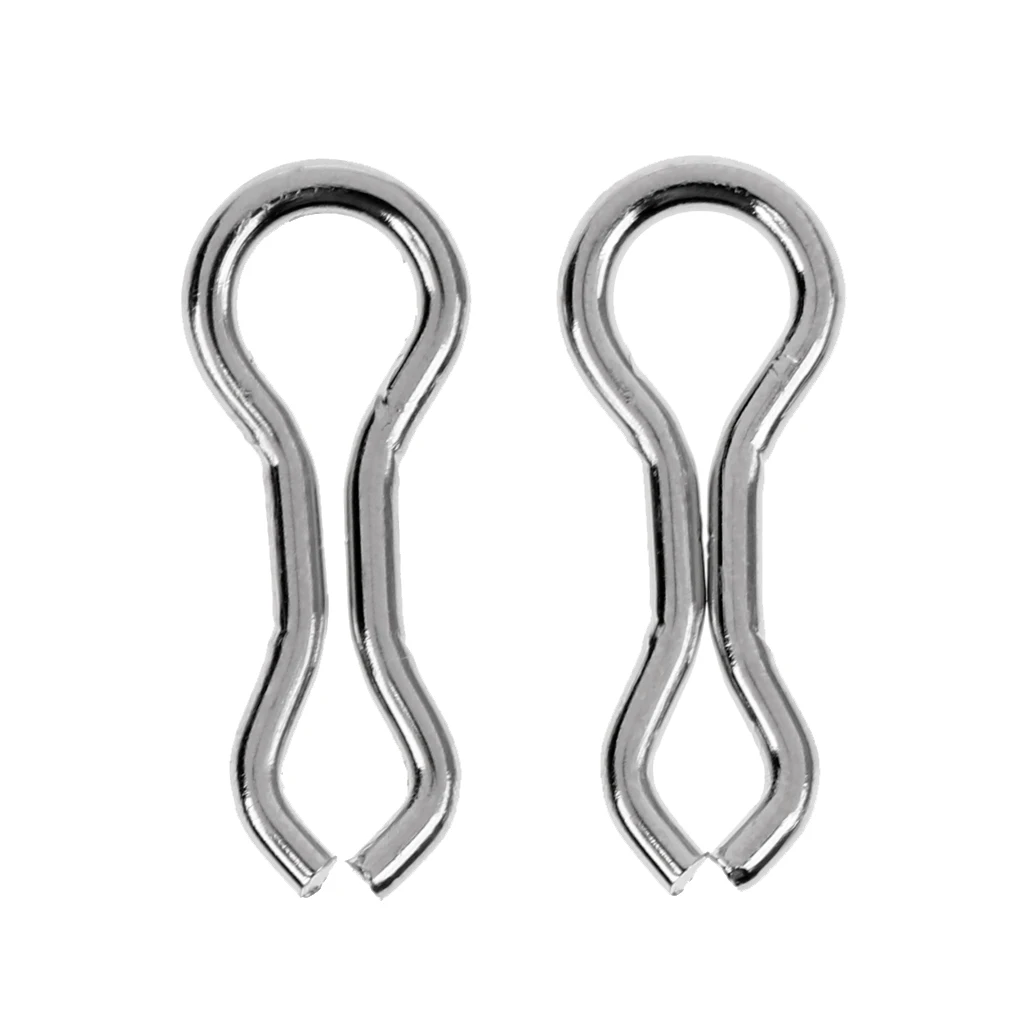 50 Pcs Count Size Alloy Mould Sinker Eyes Eyelets for Lead Molds Making Carp Fishing Accessories Pesca S / M / L