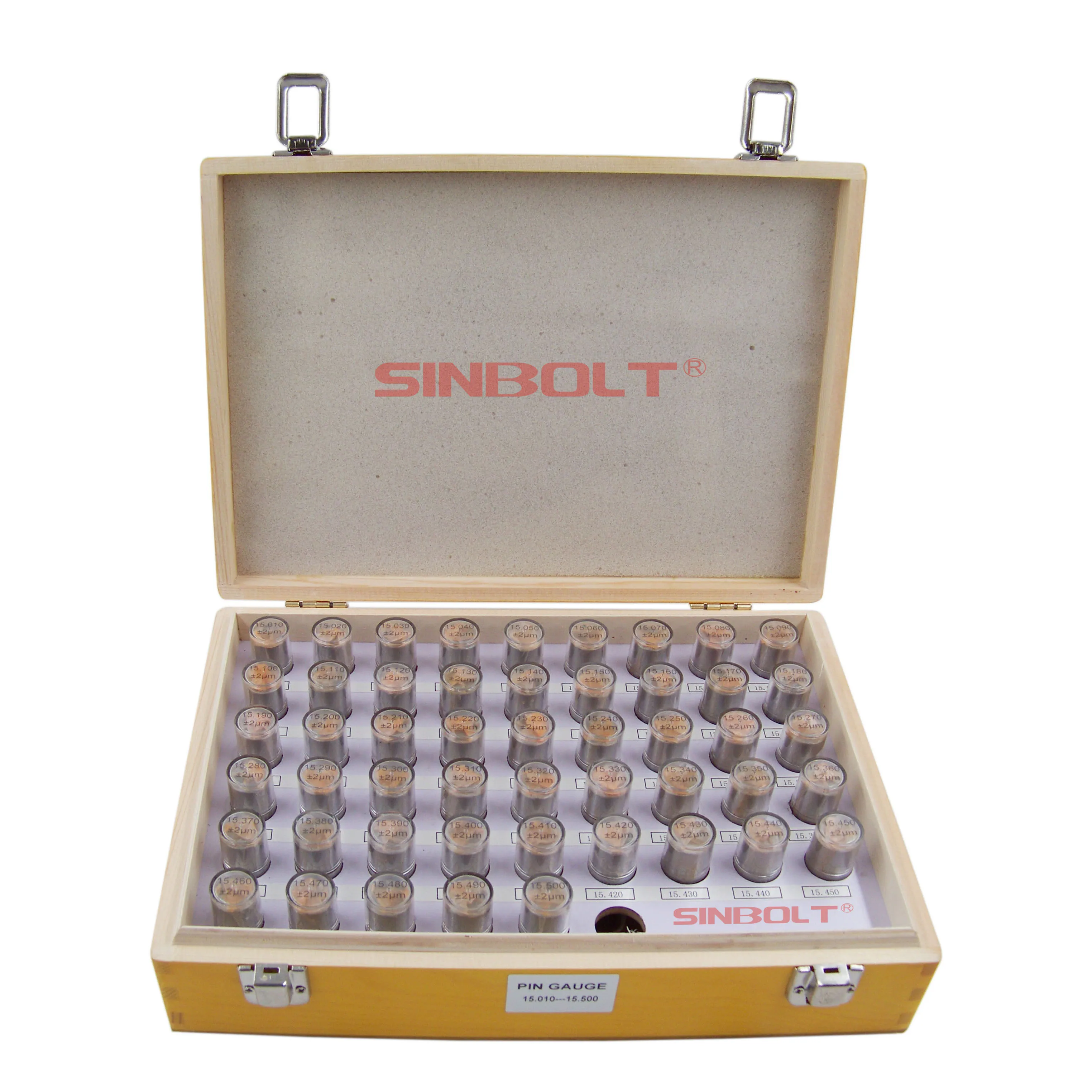 Pin Gauge Set,15.010mm--16.000mm,Step: 0.01,100pcs,Fast Delivery!