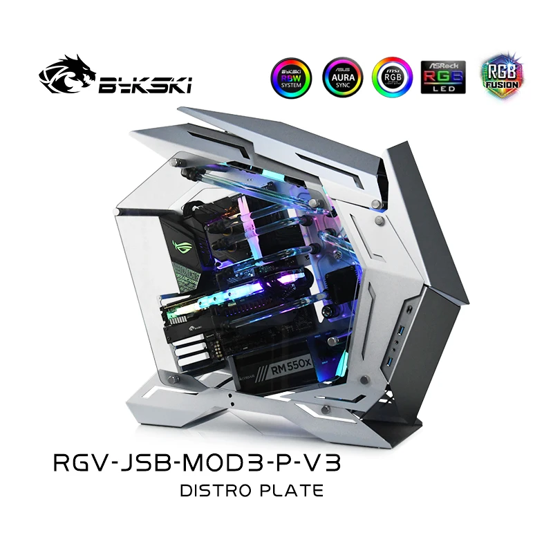 

Охлаждающая плата Bykski Waterway для корпуса JONSBO MOD3, разделительная пластина для водяного блока процессора Intel и строительной платы с одним графическим процессором