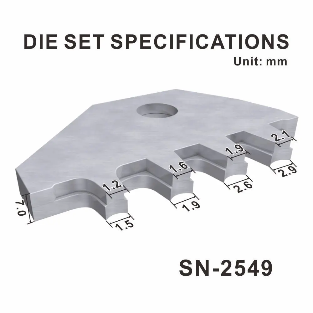 Imagem -06 - Estilo Europeu Alicate de Crimpagem Ferramenta de Mão Crimper Crimp Range 080 025 05 10 mm ² 2818awg Ferramentas de Fixação Iwiss-sn2549