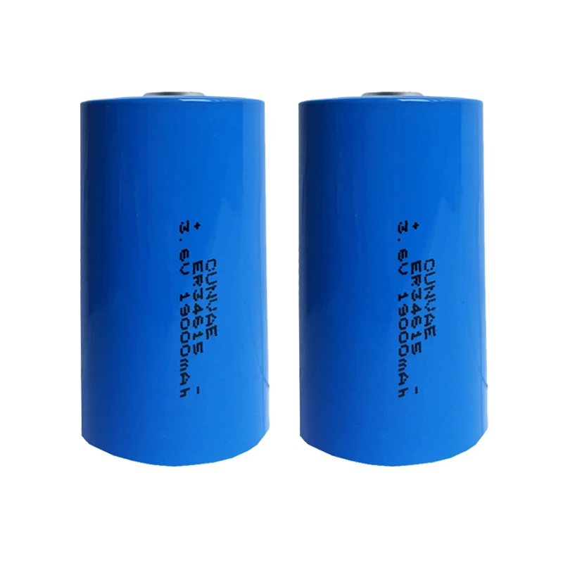 2PCS ER34615 34615 3.6V Lithium Battery D Size Battery Unrechargeablee Lithium Battery LS34615 19000mAh Li-SOCl2 Batterie