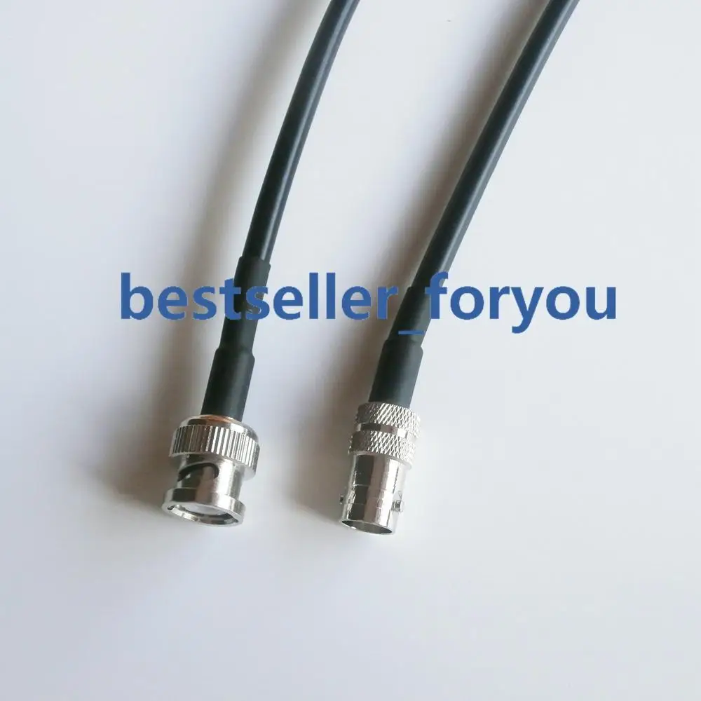 BNC Q9 Male Plug To BNC Q9 Female Jack RF Pigtail Coaxial Jump RG58 Cable 30cm 12inch