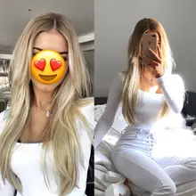 Synthetic Hair Extensions 20 Inch No Clip #3