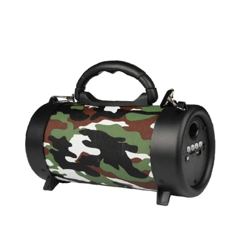 Loudspeaker Wireless Bluetooth Speaker Barrel War Drum Outdoor Multi-functional Hand Small Stereo