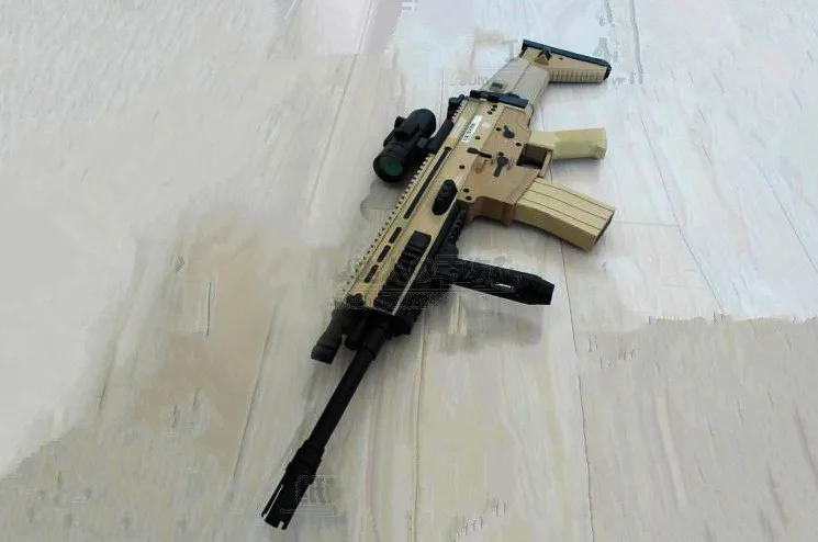 1:1 US FN SCAR-L Assault Sniper Rifle Pistol Submachine Shot gun Paper Model Kit Handmade Toy Puzzles