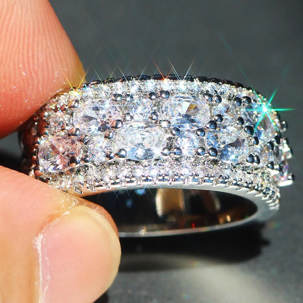 

YaYI Jewelry Fashion Princess Cut Prong Setting White AAA Cubic Zirconia Silver Color Engagement Wedding Party Leaves Gift Rings
