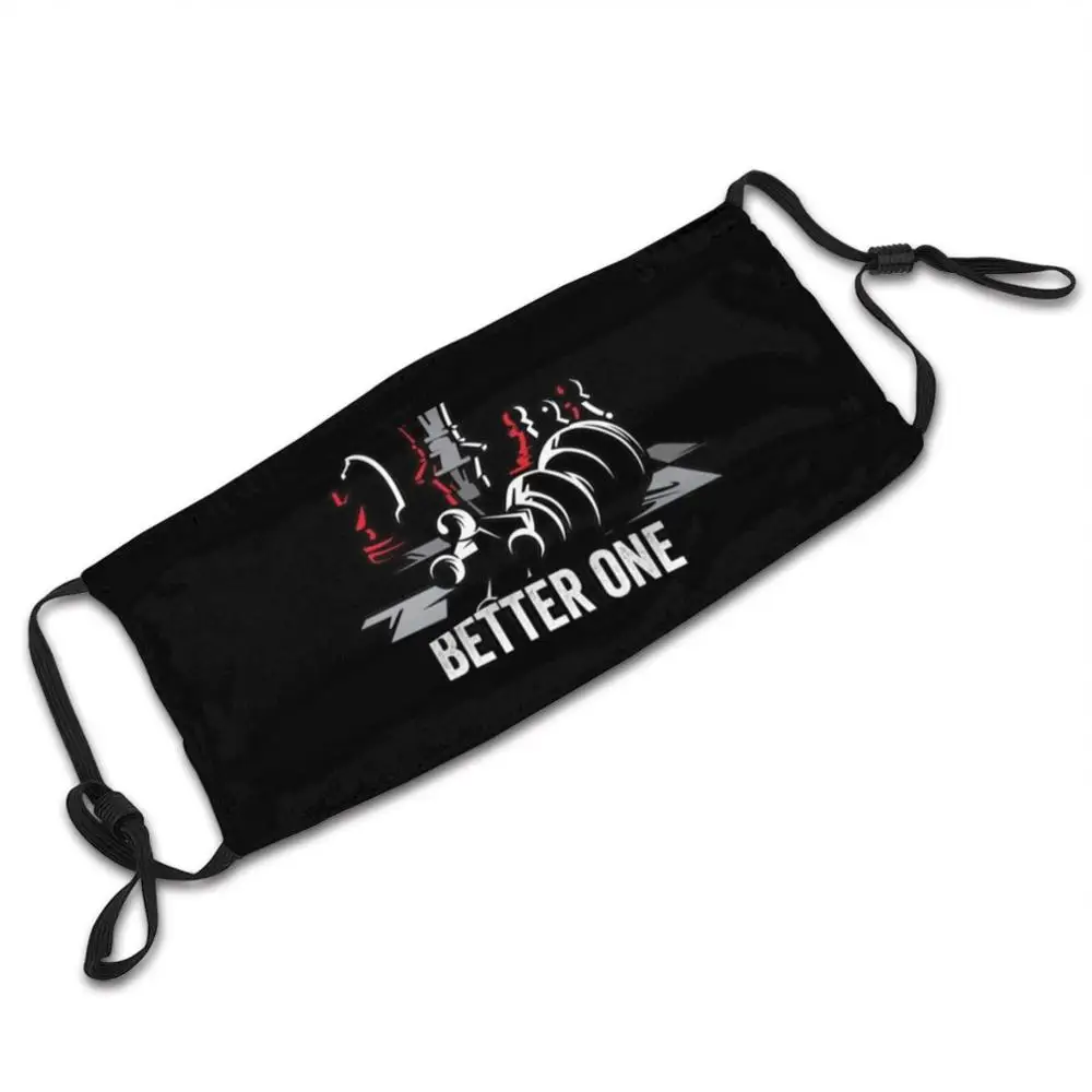 Motivational Quotes Chess Custom Pattern Washable Filter Pm2.5 Adult Kids Mask When You See A Good Move Look For A Better One