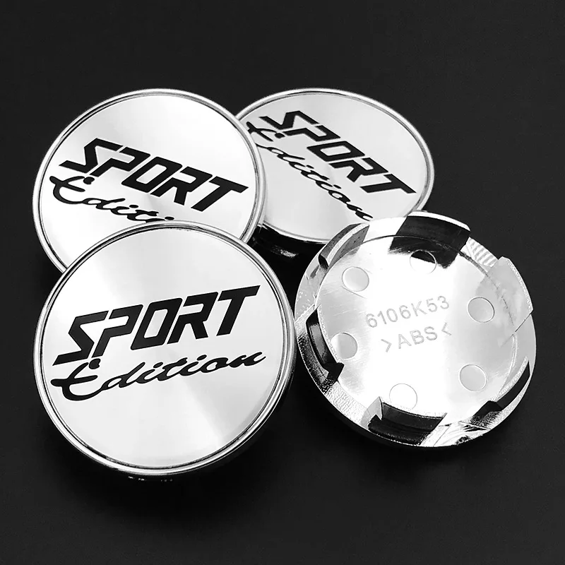 4pcs 53mm SPORT Rim Hub Cap Wheel Center Caps Cover Car Styling Accessories