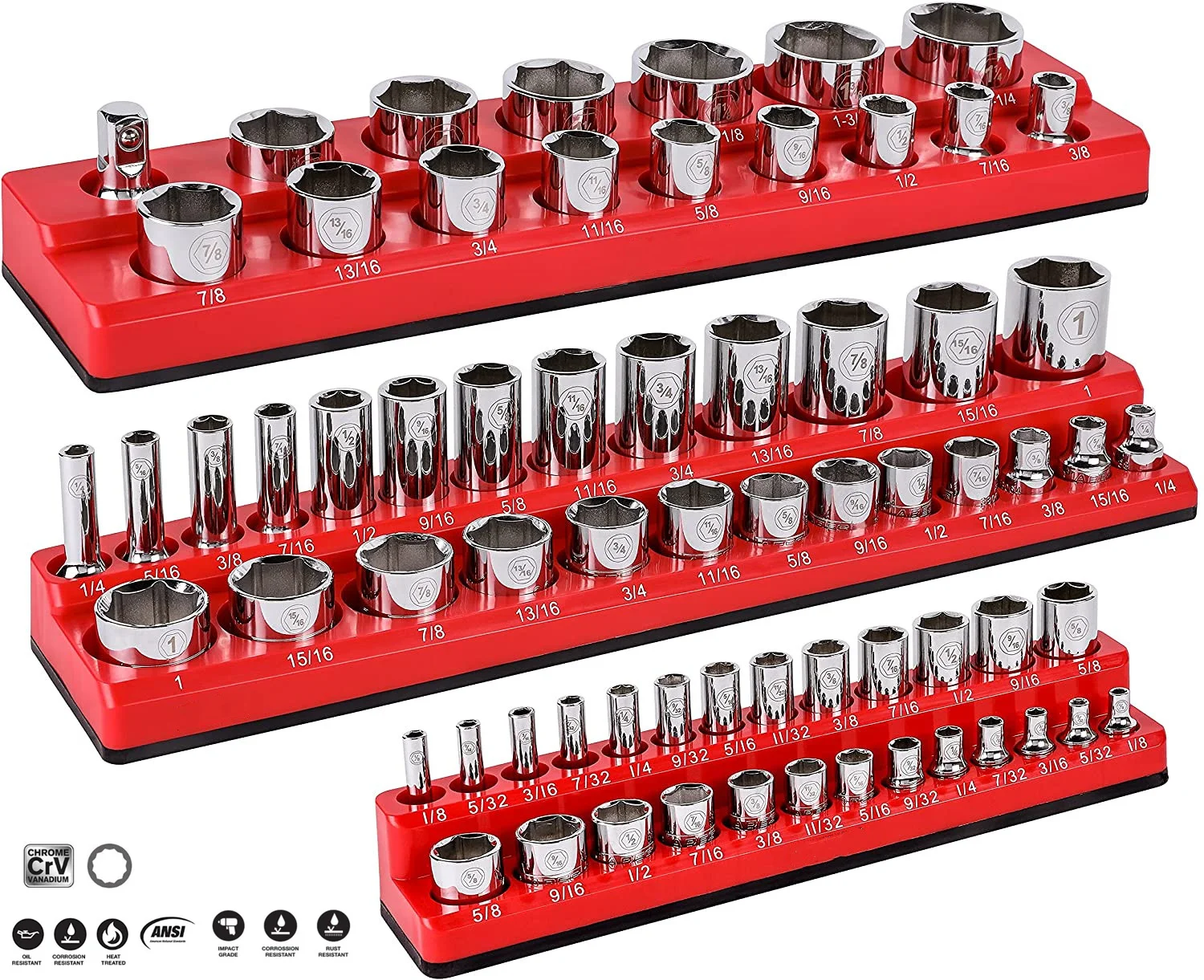 Conjunto de llave de tubo de trinquete, 1/2 ", 1/4", 3/8 ", 5-23mm, barra de extensión de mango de trinquete de liberación rápida, herramientas de reparación de coche