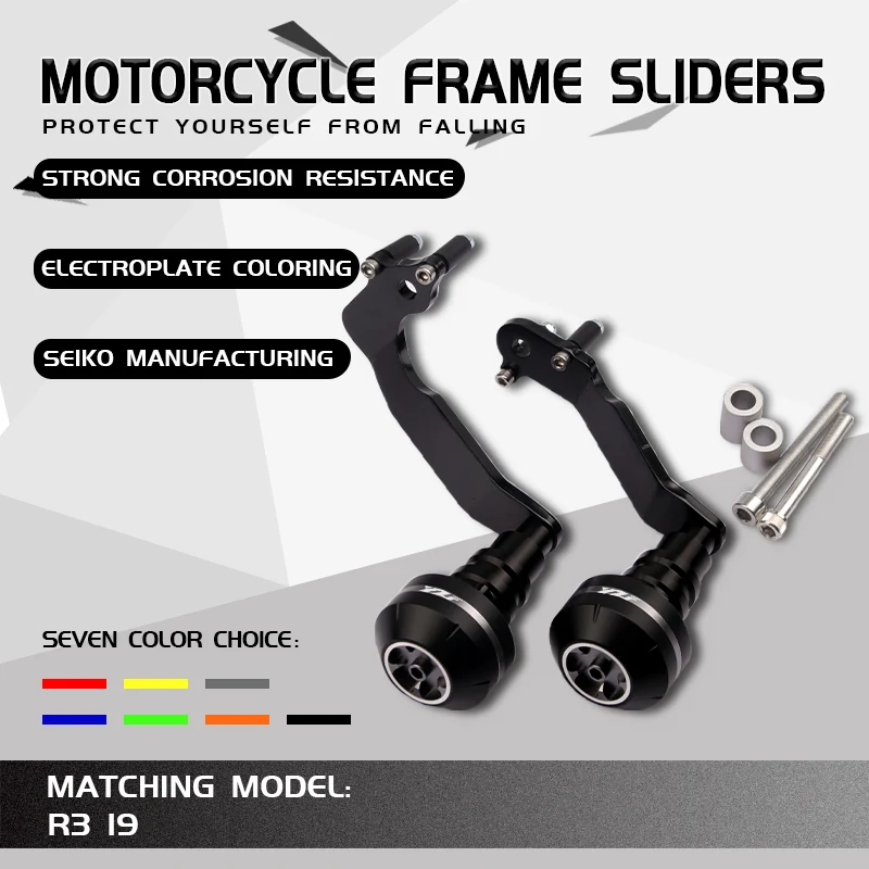 Motorcycle YZF R3 2019 2020 Frame Falling Crash Pads Engine Case Sliders Protector Moto Parts For YZF-R3 YZFR3 YZF R 3