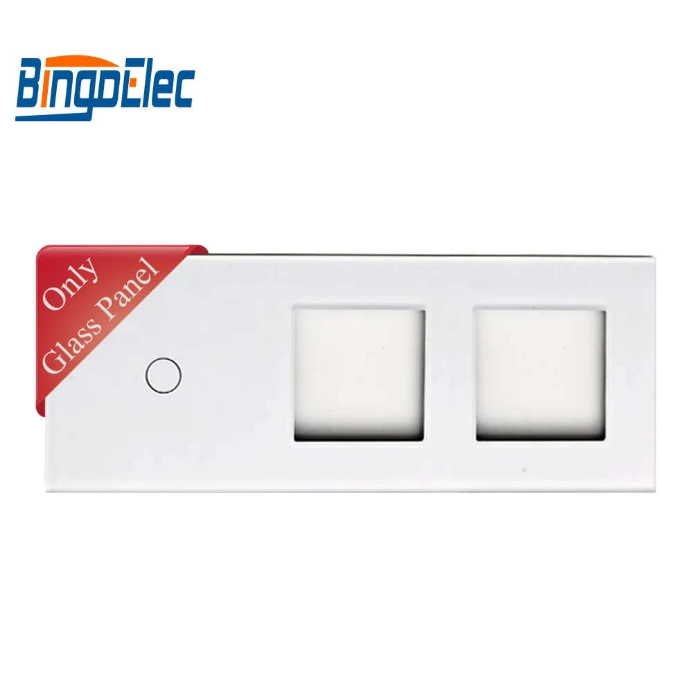 Toughened Glass 1g switch  panel and socket frame, glass only, no switch or socket function part,Hot sale