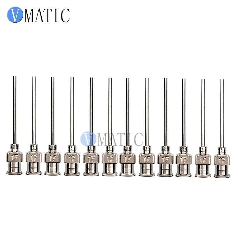 Gratis Verzending 12 Stuks 1 Inch Tip Lengte 17G Metal Rvs Liquid Dispenser Naalden
