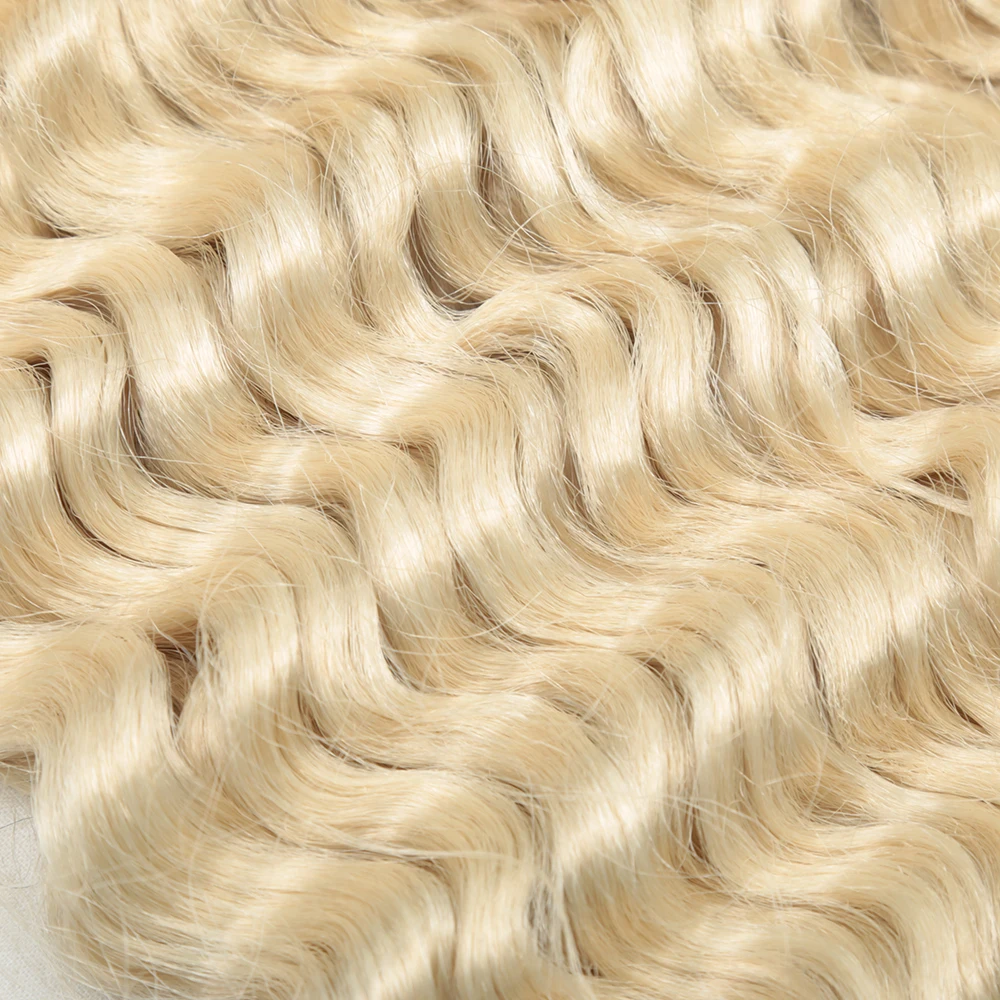 22 28inch Deep Wave Twist Crochet Hair Synthetic Soft Afro Curls Ombre Braiding Hair Low Tempreture Hair For Braids HeyMidea