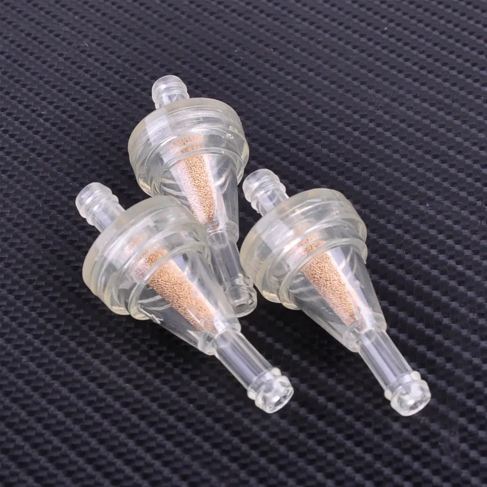 10Pcs Universal Clear Gas In Line Fuel Filter Snowmobile Dirt Bike ATV Accessory