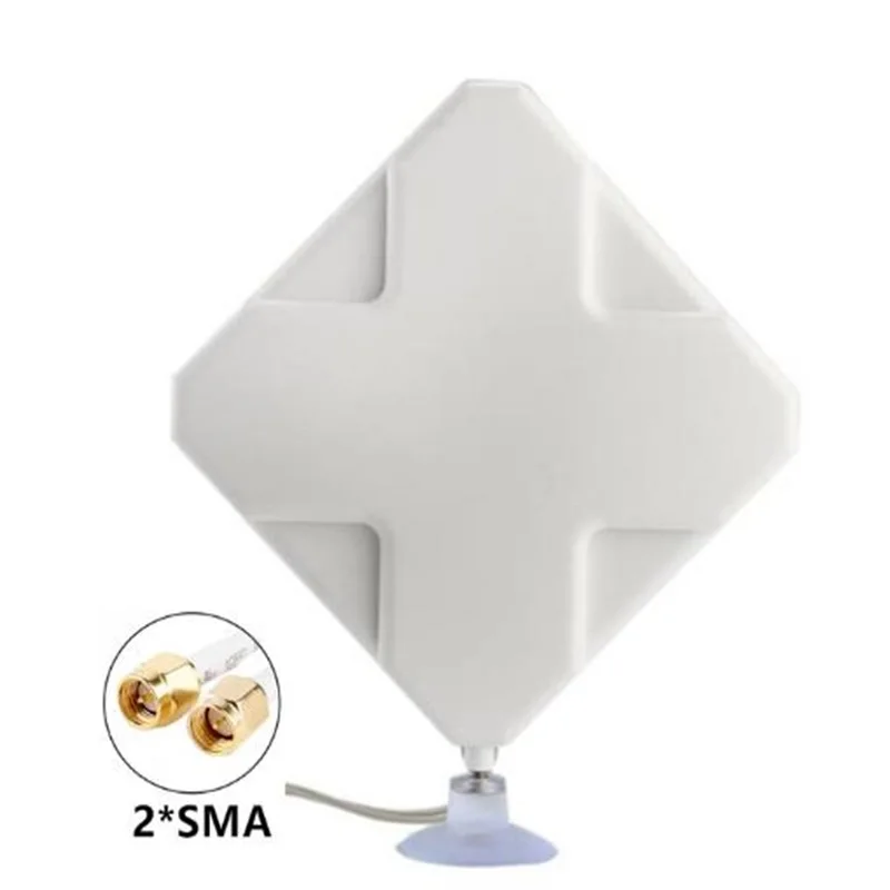 

4g LTE Antenna 3G 4G Panel antenna with SMA TS9 CRC9 Connector 2m cable for Huawei E8372 E3372 B315 Router USB Modem