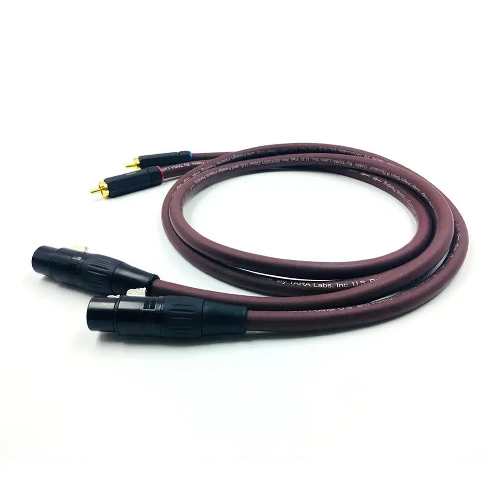 HiFi  2XLR Female to RCA Male Cable  Amplifier CD DVD player Speaker RCA interconnect cable