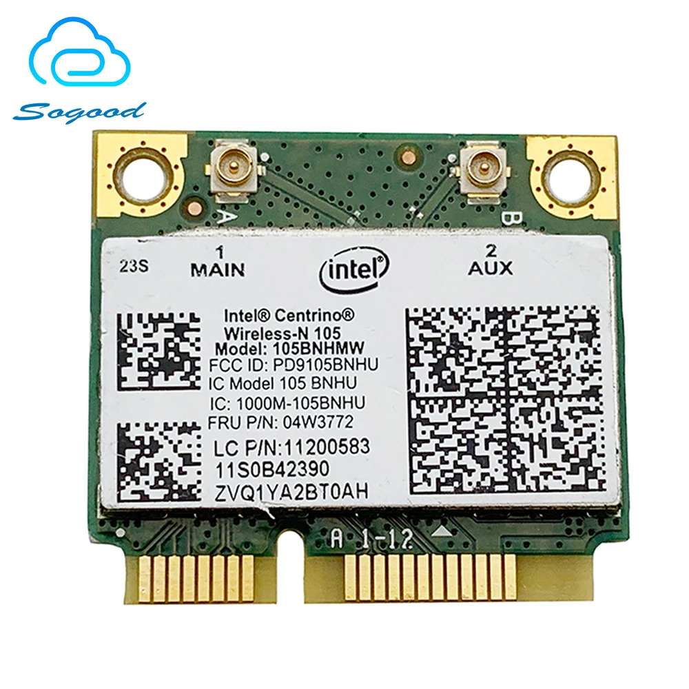 Intel Wireless-N 105BNHMW Wifi Card For Lenovo ThinkCentre E73 E93 M62Z M72E M73 M82 M83 M92 M93 EDGE-72Z Series FRU 04W3772