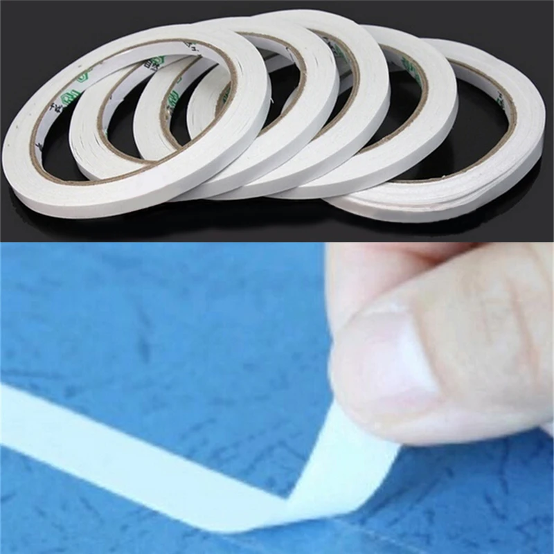 

2 Rolls Of Double Sided Faced Strong Adhesive Tape For Office Supplies White