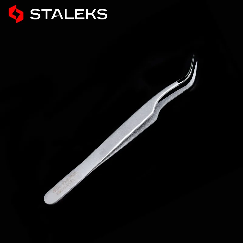 1pc STALEKS EXPERT 41-1 High Precision Eyelash Tweezers Stainless Steel Beauty Eyelashes Special Makeup Tools