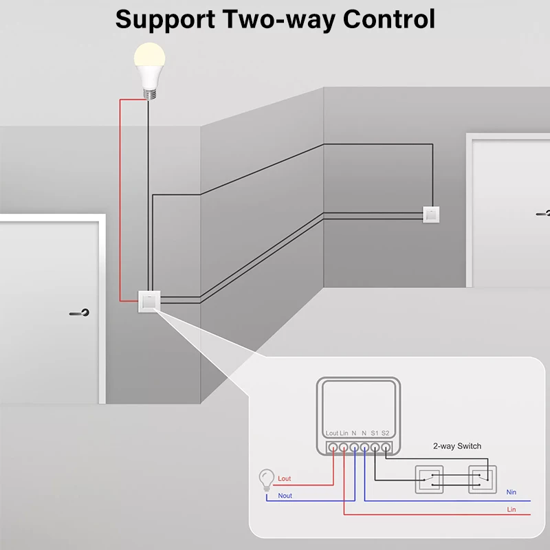 Aubess Tuya zibee3.0 Smart Switch Smart Home 10A/16A telecomando Timer vocale interruttore della luce funziona con Alexa Google Home