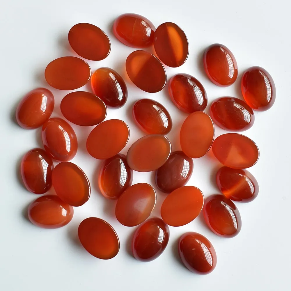 Mode Großhandel 50 Stück/Lot Ovaler Naturstein Gemischter Cabochon 13x18mm Schmuck- & Kleidungszubehör Kostenloser Versand – Detail 16