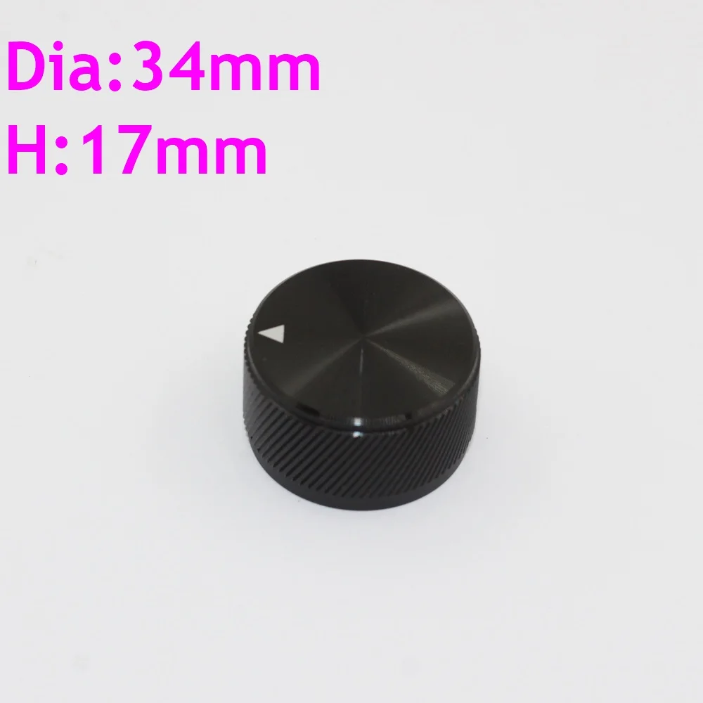 

Dia 30mm 34mm Height 17mm Aluminum Alloy Knobs Explosion Twill Potentiometer Audio Switch Power Amplifier DIY Accessories