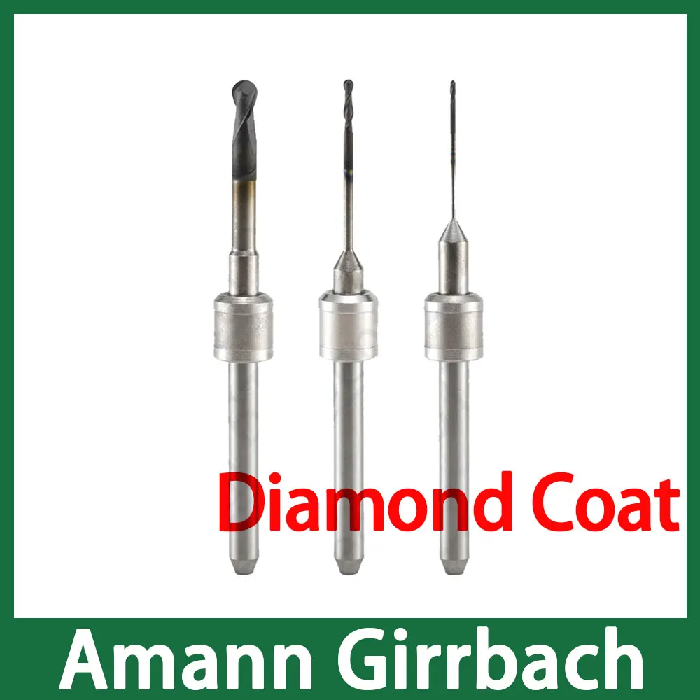 Amann Girrbach CADCAM Milling Tools with Diamond Coat for Zirconia