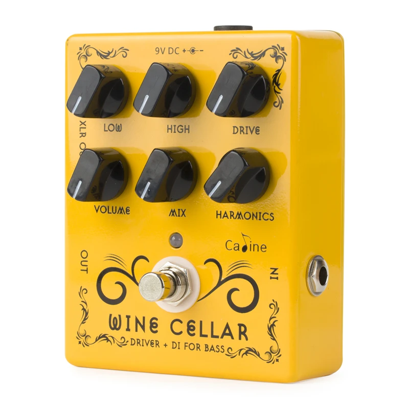 Caline CP-60 Wine Cellar Bass Driver + DI box Guitar Effects Pedal True Bypass Electric Guitar Parts & Accessories