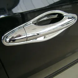 Chrome Auto Door Handle Bowl Cover Trim Panel For Hyundai Tucson IX 35 Ix35 2010 2011 2012 2013 2015 Car Styling Accessories