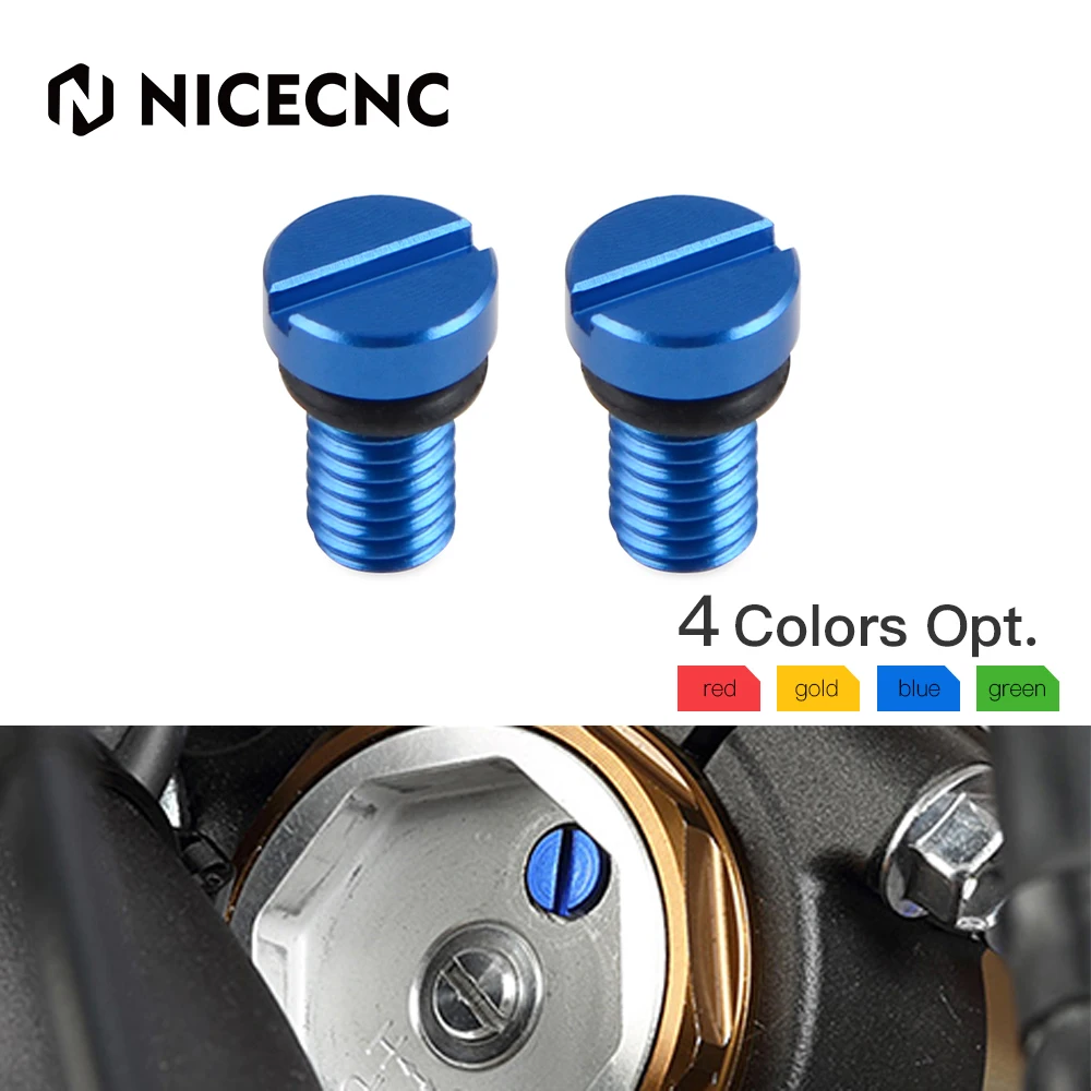 NICECNC Air Valve Cap Screw Bolt For Yamaha YZ 65 80 85 125 250F 400 450F 125X 250X 250FX 450FX YZF WRF 250 450 YZ250F YZ450F