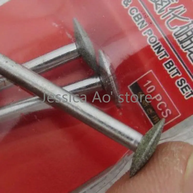 10 pz 6-12mm CBN utensili abrasivi rotondi sottili taglierine a disco convesso mola ceramica pietra giada intaglio stampo strumenti di lucidatura