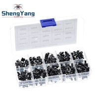 TZT 10 models 100 / 200pcs 6*6 Tact Switch Tactile Push Button Switch Kit, Height: 4.3MM~13MM DIP 4P micro switch 6x6 Key switch