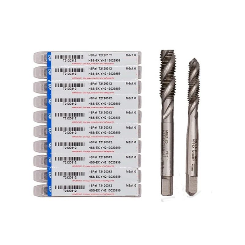 HSS-EX che lavora i rubinetti a spirale di alluminio M2 M3 M4 M5 M6 M8 M10 M12 T2120 della flauto adatto a fori ciechi di tt(ad alta efficienza