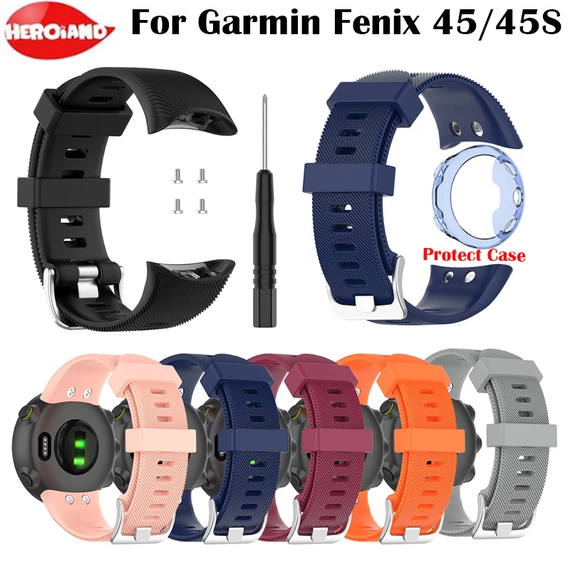 شريط سيليكون للساعة الذكية, Watchband لـ Garmin Forerunner 45 ، استبدال حزام الساعة الذكية لـ Garmin Forerunner 45 45 S