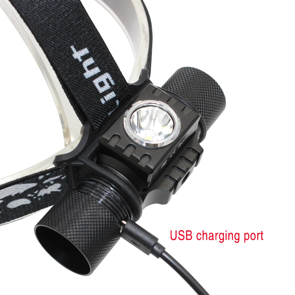 XM-L2หลอดไฟ LED จักรยานด้านหน้าโคมไฟจักรยาน4โหมดไฟฉาย USB ชาร์จไฟขี่จักรยานขี่โคมไฟ + 18650