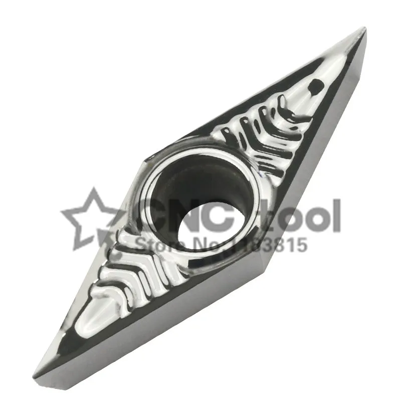 

VBGT160404 AK WF01 алюминиевые вставки VCGT160402/04/08 карбидный нож Лезвие токарного станка с ЧПУ Токарный инструмент токарный инструмент алюминий медь Дерево 10 шт.