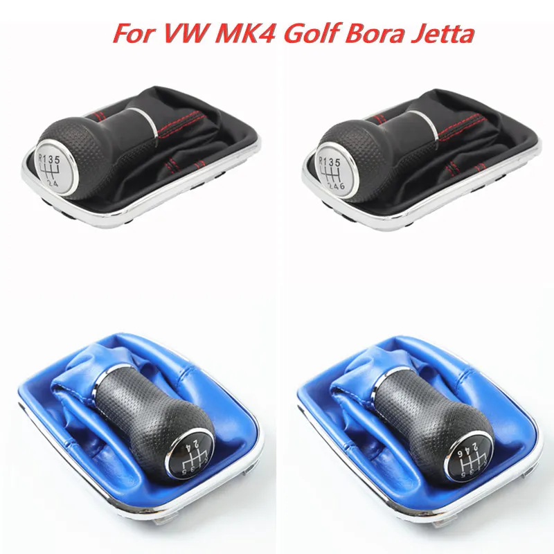 12mm Car Gear Shift Knob Gaiter Boot For Volkswagen VW Golf 4 MK4 Bora Jetta GTI R32 2000 2001 2002 2003 2004 Accessories