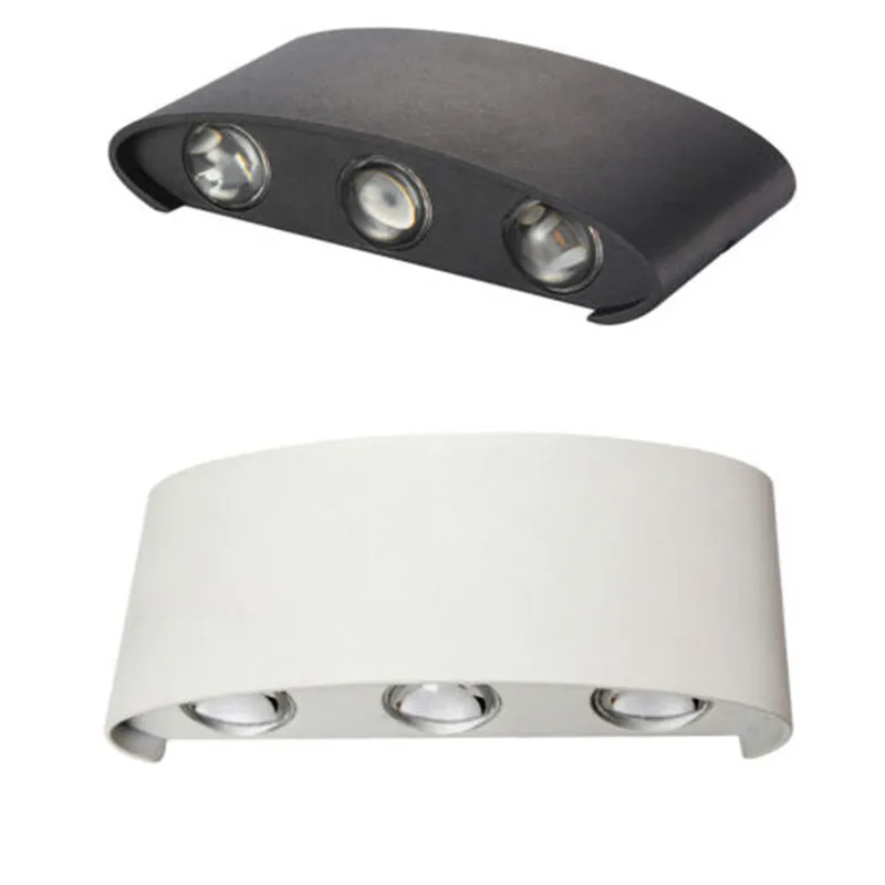 Lâmpada de parede ip65 led, à prova d'água, iluminação de jardim, de alumínio, para interior, quarto, sala de estar, escadas, luz para parede