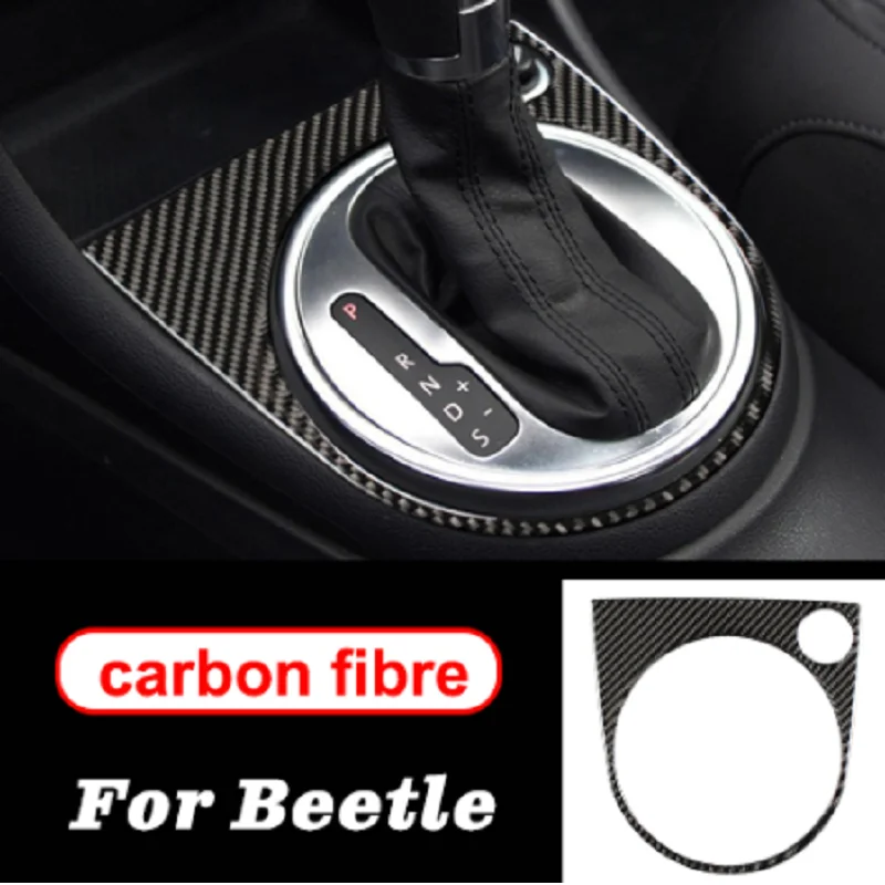 

Carbon Fiber Car Interior Gear Shifter Frame Panel Cover Trim Fit For VW beetle 2012-2019