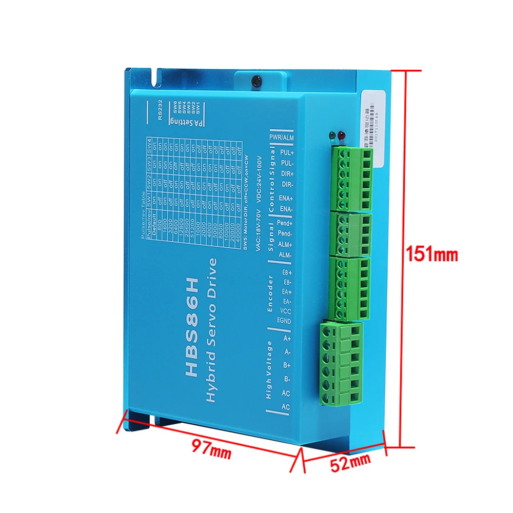 Imagem -03 - Passo 12nm com Circuito Fechado Codificador Híbrido para Fonte de Alimentação 400w e 60v Motor 86 mm com Freio Nema34-motor de