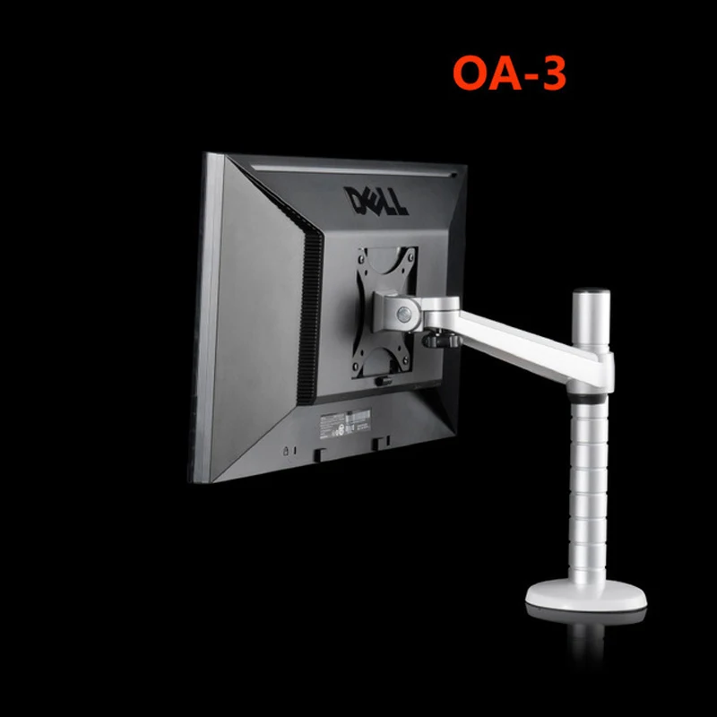 OA-3 Height Adjustable within 27 inch LCD LED Monitor Holder Arm Bracket 360 Degree Rotatable Computer Monitor Stand