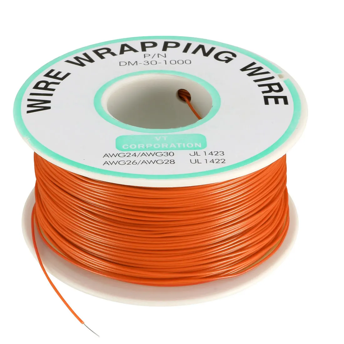 0.58mm Wire OD 200M 250M Electrical Wire Wrapping Wire Tin Plated Copper Wire PCB Solder Cable P/N DM-30-1000 30 AWG for Laptop