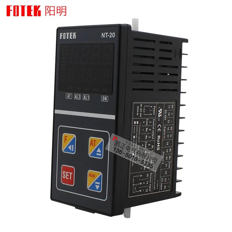 Imagem -03 - Brandnew Autêntico Taiwan Fotek Termostato Inteligente Econômico Nt20r Curta Concha Relógio Nt-20v Nt20-l 4-20ma Realy Ssr