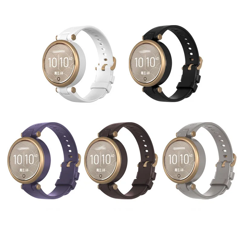 Correa de silicona a la moda para reloj deportivo Garmin LilY para mujer, pulsera de repuesto, correa de reloj inteligente E0