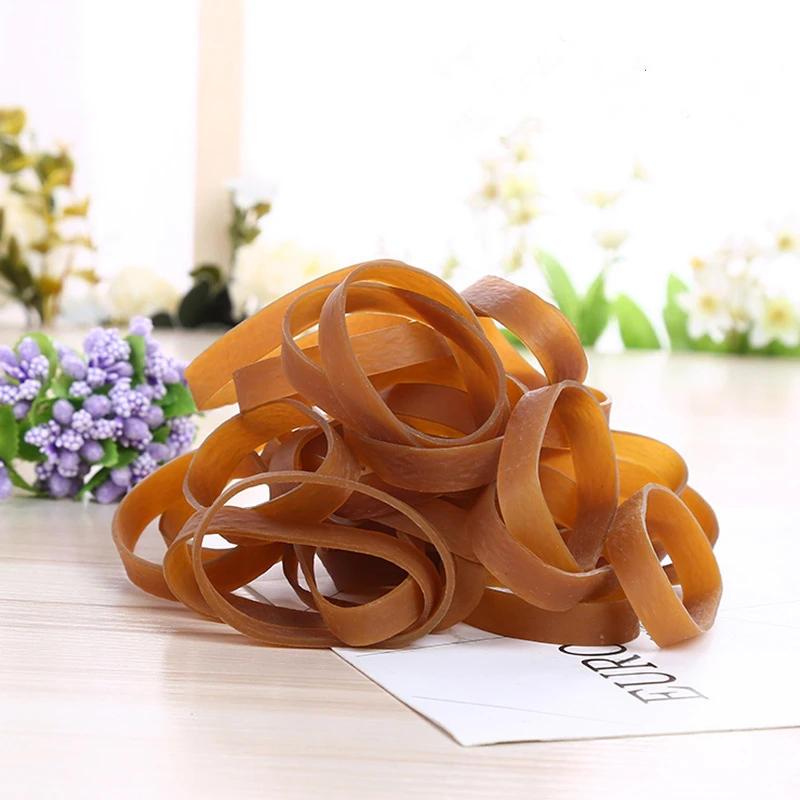 50Pcs Rubber Band,50*8mm Elastic Bands,Stationery Holder Package Office Supplies Rubber Rings for School Home or Office