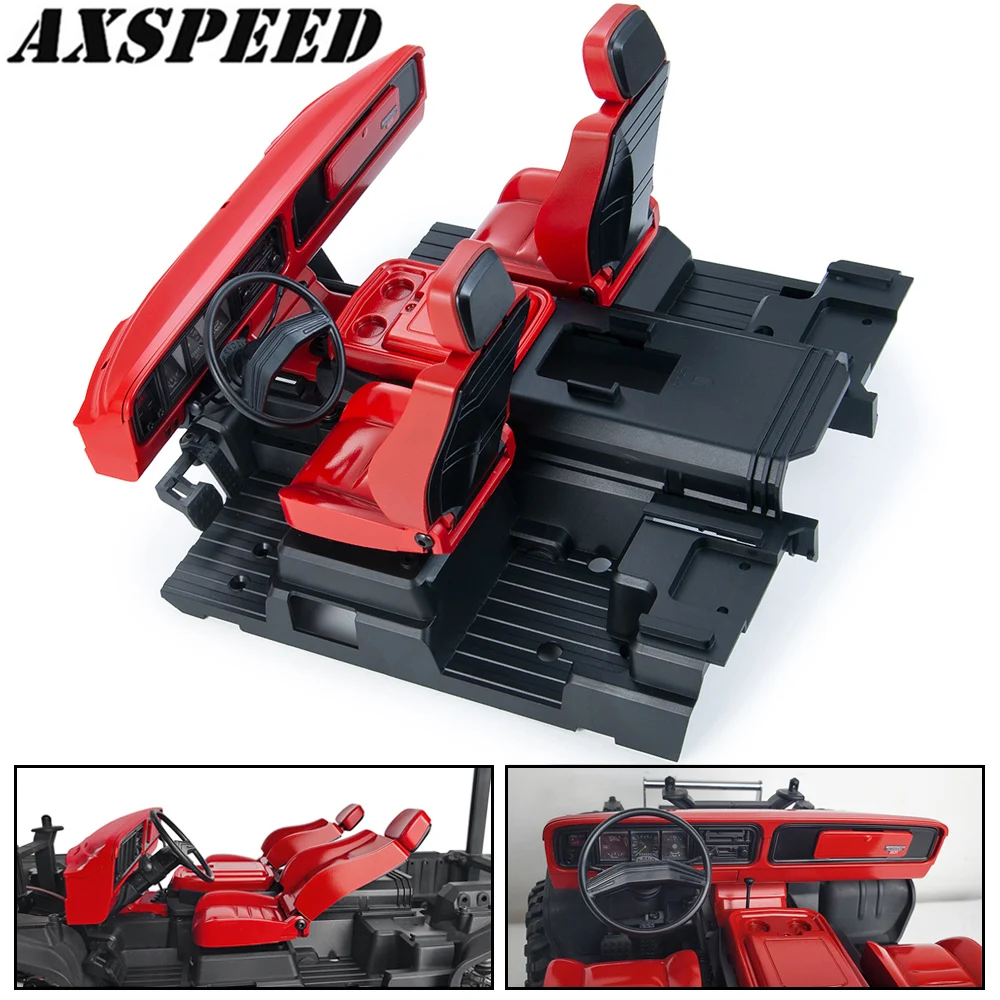 

AXSPEED Full Interior Body Shell Cab Seat Kit for TRX-4 TRX4 Bronco 1/10 RC Crawler Car DIY Parts