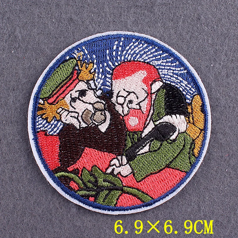 Iron On Patch Van Gogh Patches On Clothes DIY Oil Painting Stripes Wave Clothing Thermo adhesive Patches for Clothing Stickers