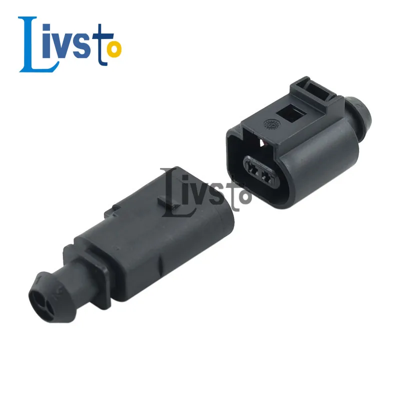 2 Pin Way Auto Temp Sensor Plug Deflation Valve Socket Waterproof Electrical Wire 1.5mm Connector 1J0973802 1J0973702