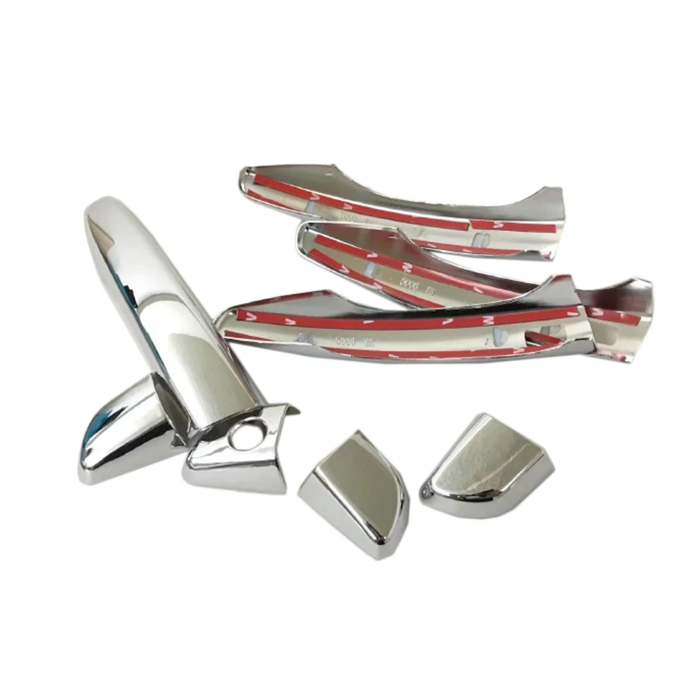 High quality ABS Chrome Door Handle Trim Cover For Peugeot  3008 GT 5008 2017 2018 GT car accessories