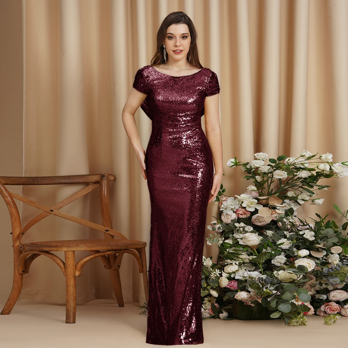 24 horas envio sereia vestidos de noite longo luxo lantejoulas formal casamento baile de formatura vestidos de festa de natal vestido roupões de soirée